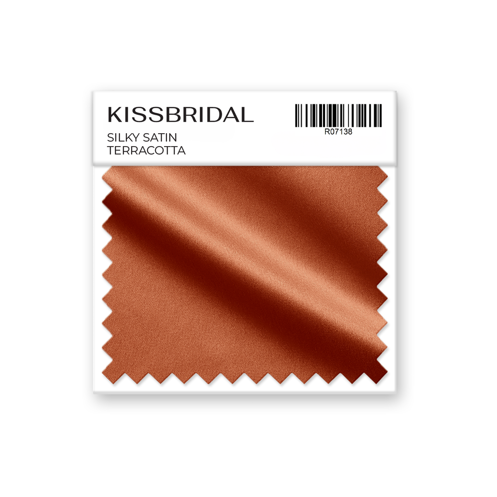 Terracotta Silky Satin Swatch