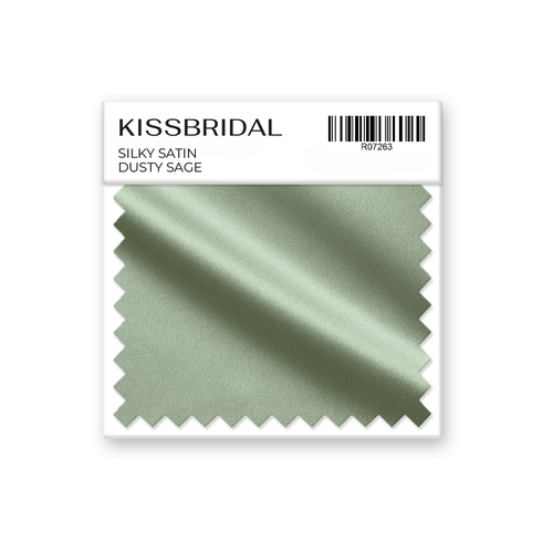 Dusty Sage Silky Satin Swatch