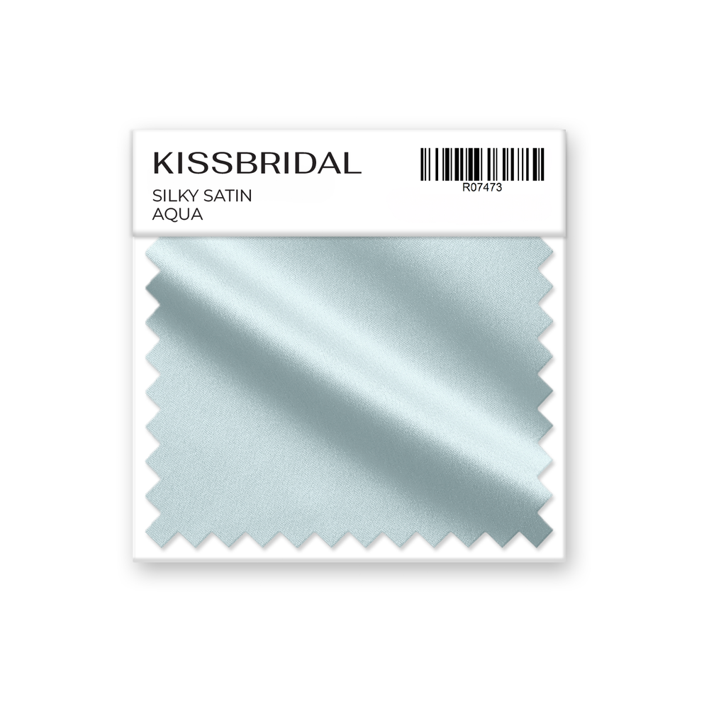 Aqua Silky Satin Swatch