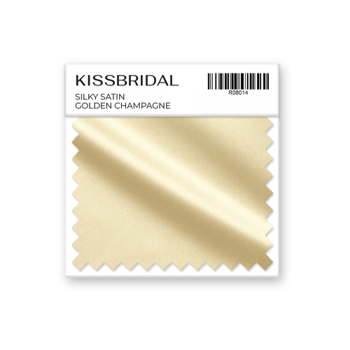 Golden Champagne Silky Satin Swatch