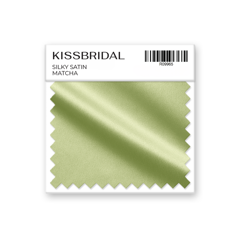 Matcha Silky Satin Swatch