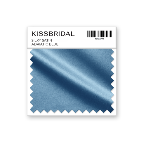 Adriatic Blue Silky Satin Swatch