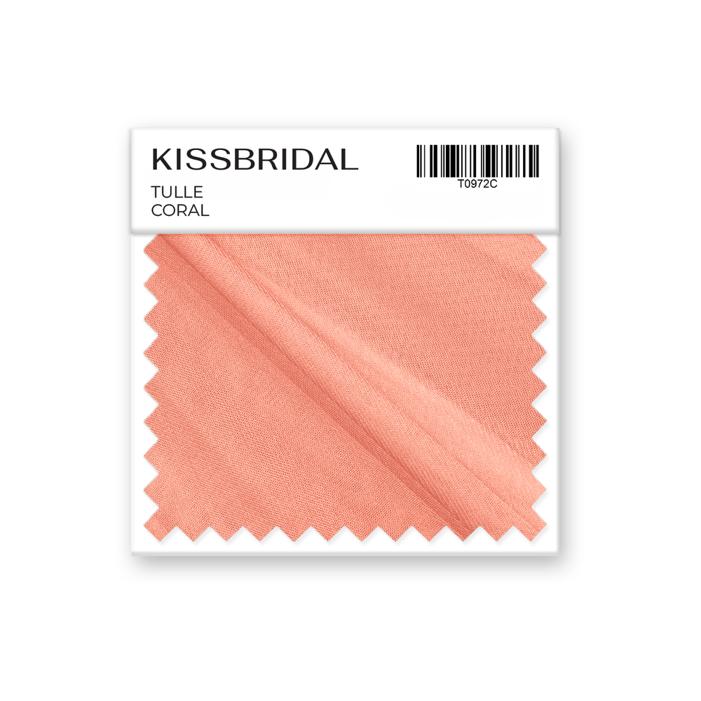 Coral Tulle Swatch