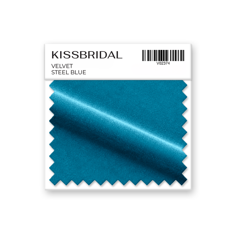 Steel Blue Velvet Swatch