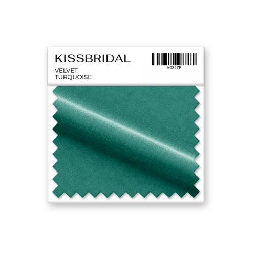 Turquoise Velvet Swatch