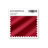 Ruby Red Twill Satin Swatch