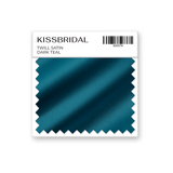 Dark Teal Twill Satin Swatch