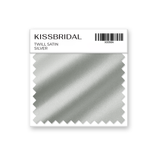 Silver Twill Satin Swatch