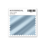 Sky Blue Twill Satin Swatch