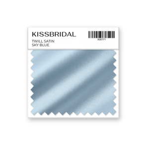 Sky Blue Twill Satin Swatch