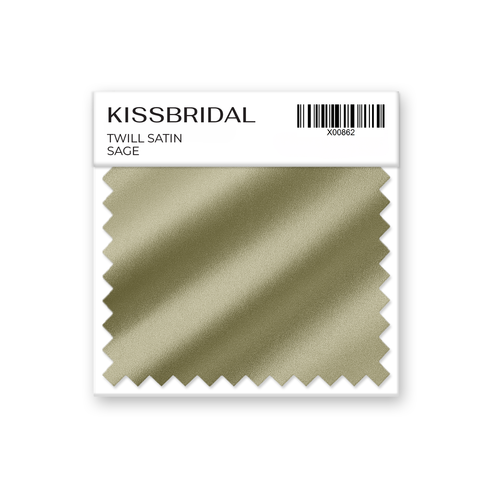 Sage Twill Satin Swatch