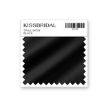 Black Twill Satin Swatch