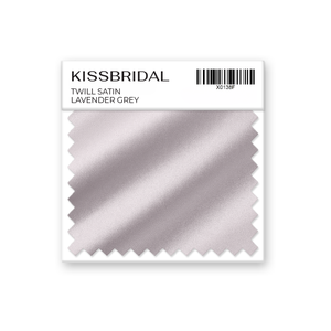 Lavender Grey Twill Satin Swatch