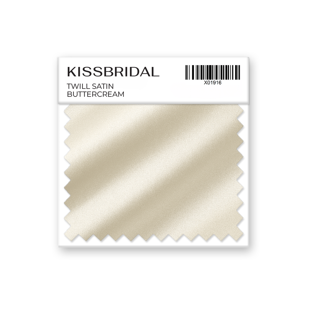 Buttercream Twill Satin Swatch