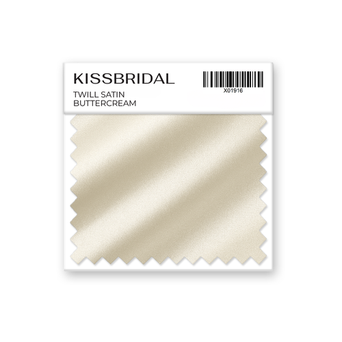 Buttercream Twill Satin Swatch