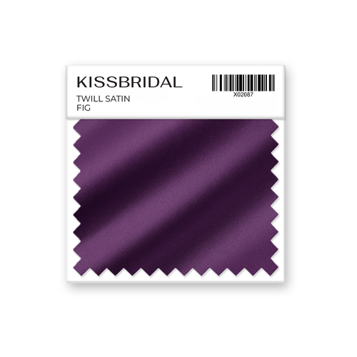 Fig Twill Satin Swatch