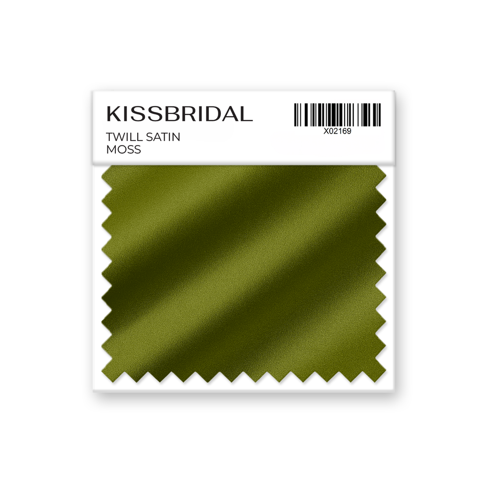 Moss Twill Satin Swatch