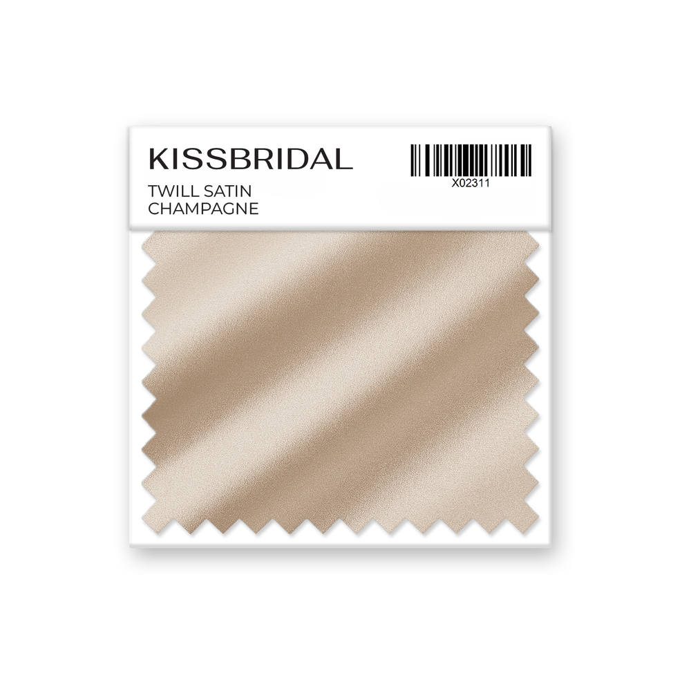 Champagne Twill Satin Swatch