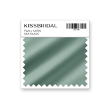 Sea Glass Twill Satin Swatch