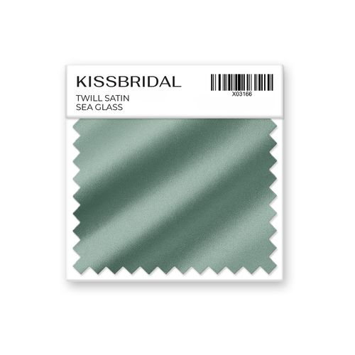 Sea Glass Twill Satin Swatch