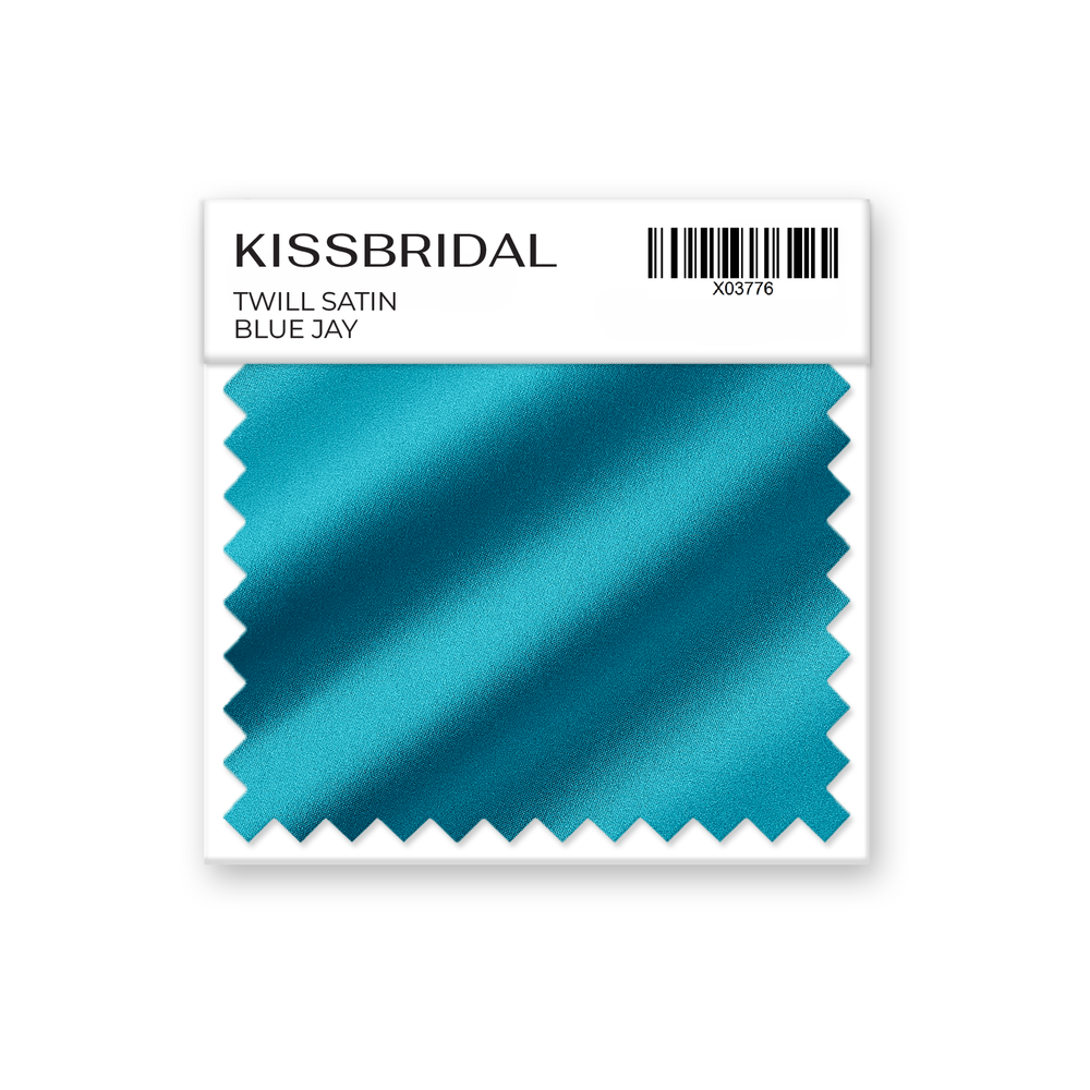 Blue Jay Twill Satin Swatch