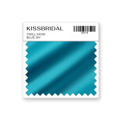 Blue Jay Twill Satin Swatch