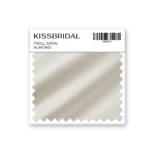 Almond Twill Satin Swatch