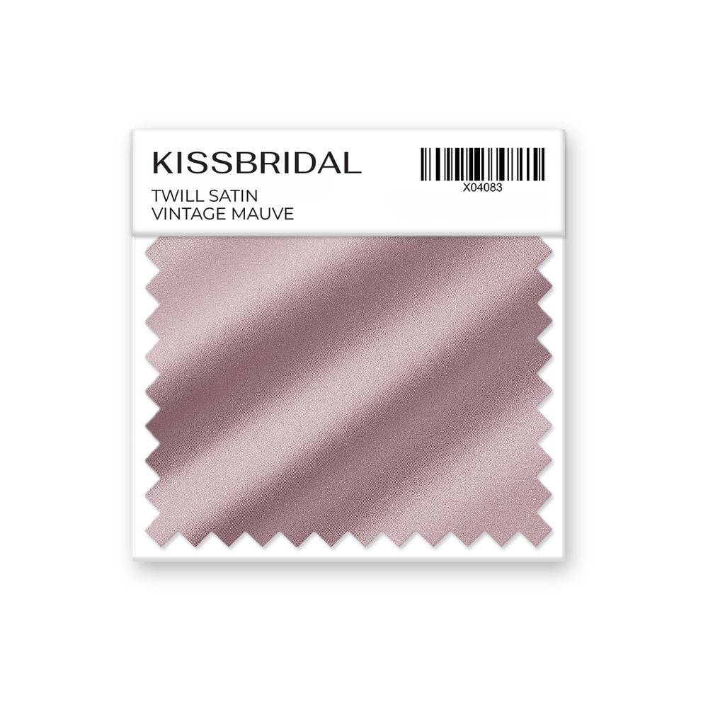 Vintage Mauve Twill Satin Swatch