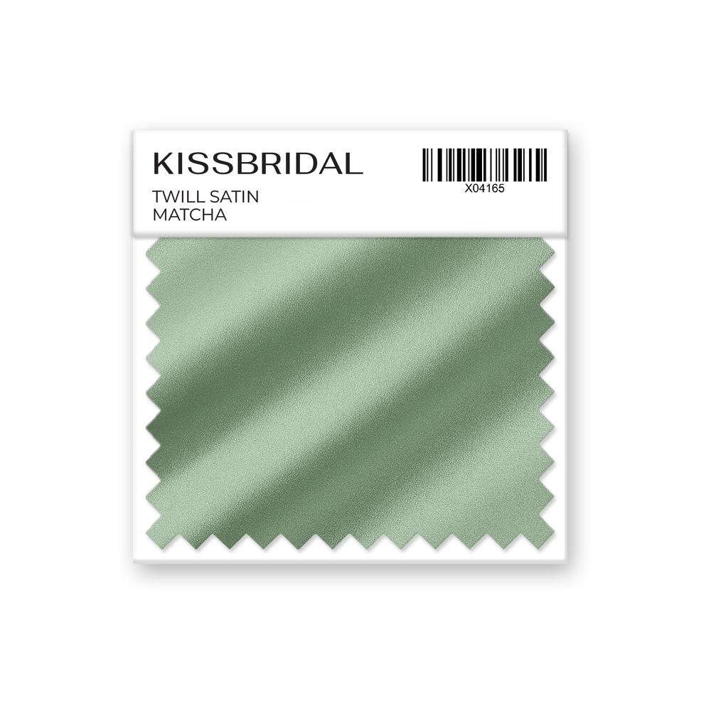 Matcha Twill Satin Swatch