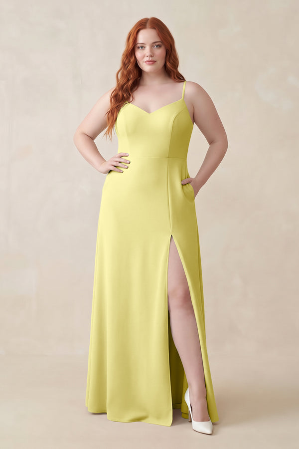 Buttercup Ruched Sheath Chiffon Bridesmaid Dress | KISSBRIDAL