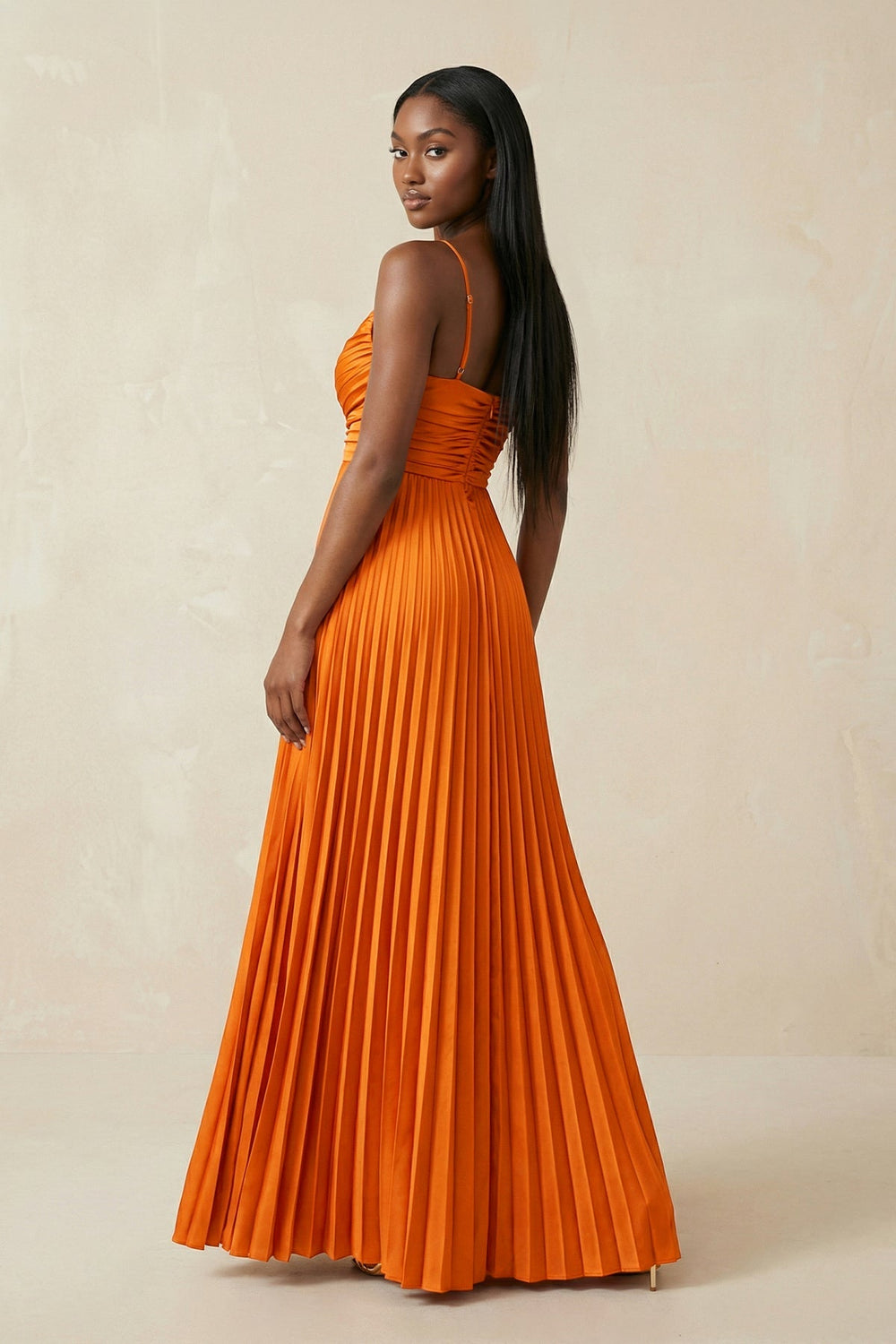 orange and red bridesmaid dresses Short Sleeve Bright Orange Bridesmaid Dresses