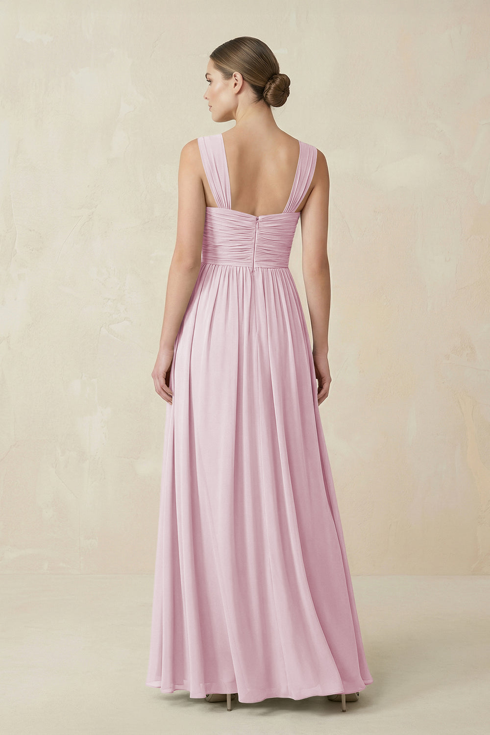 Sweetheart Pleated Chiffon A-Line Bridesmaid Dress in Candy Pink