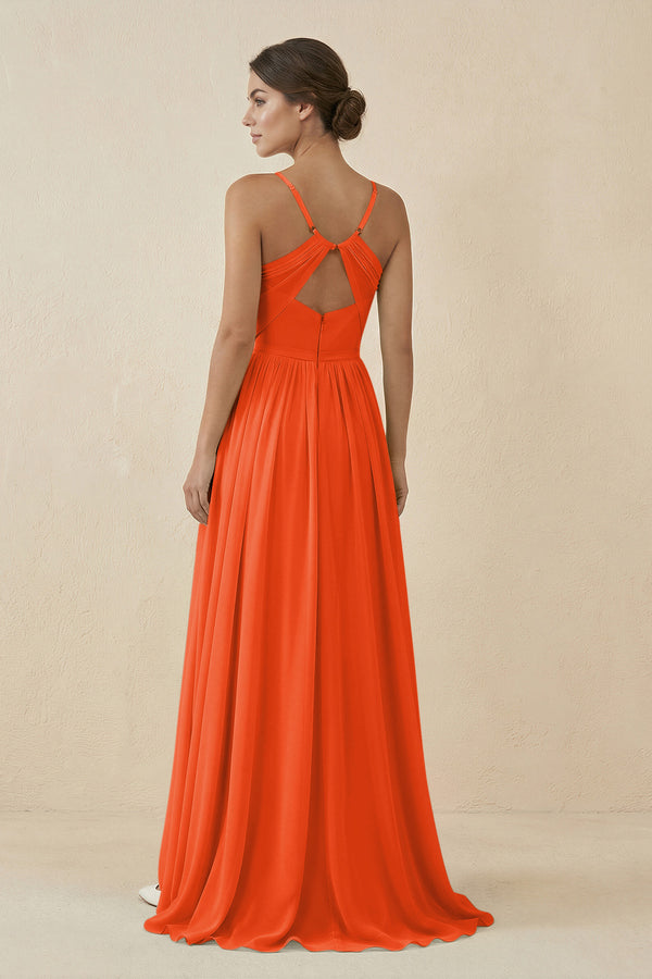 Cinnamon Sweetheart A-Line Chiffon Bridesmaid Dress (2) | KISSBRIDAL
