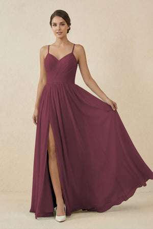 Desert Rose Sweetheart A-Line Chiffon Bridesmaid Dress | KISSBRIDAL
