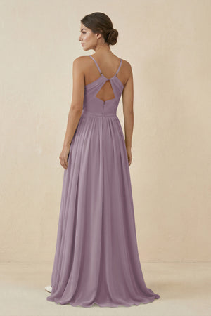 Dusk Sweetheart A-Line Chiffon Bridesmaid Dress (2) | KISSBRIDAL