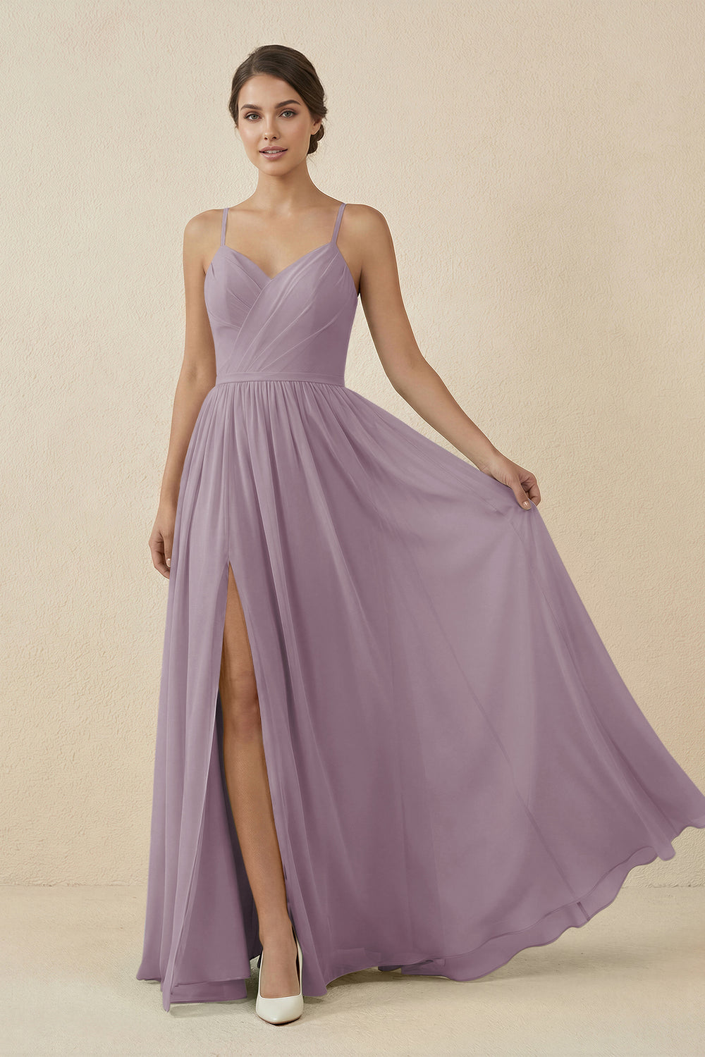 Sweetheart A-Line Chiffon Bridesmaid Dress in Dusk