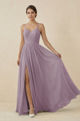 Dusk Sweetheart A-Line Chiffon Bridesmaid Dress | KISSBRIDAL