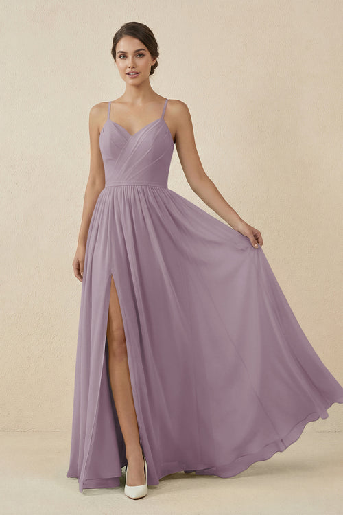 Dusk Sweetheart A-Line Chiffon Bridesmaid Dress | KISSBRIDAL