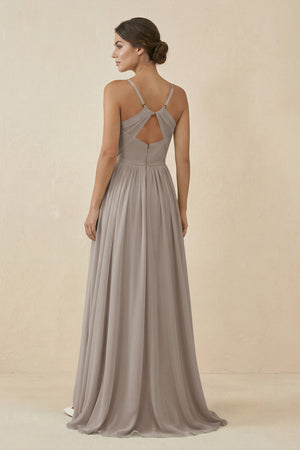 Frost Sweetheart A-Line Chiffon Bridesmaid Dress (2) | KISSBRIDAL