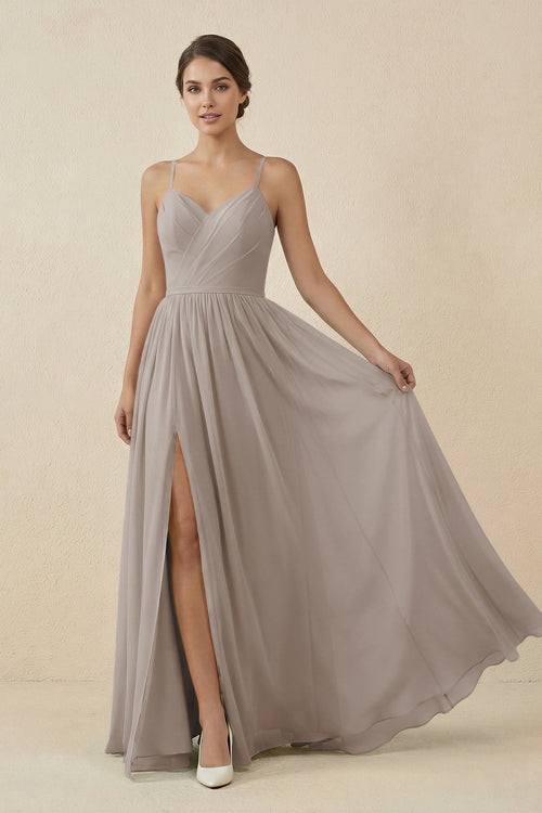 Frost Sweetheart A-Line Chiffon Bridesmaid Dress | KISSBRIDAL