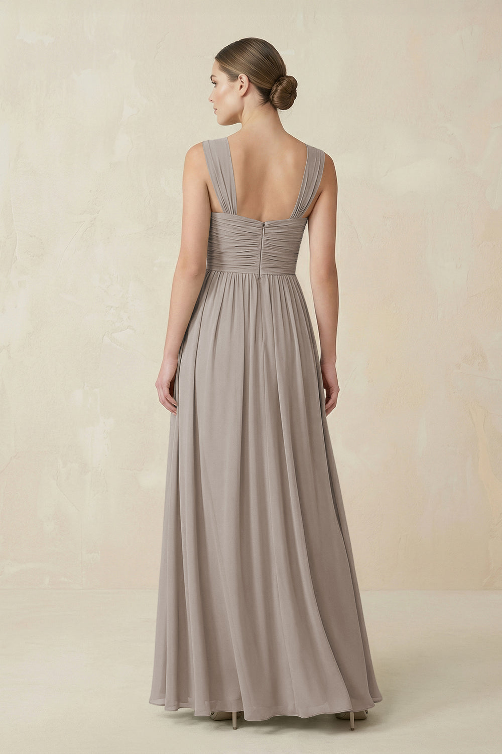 Sweetheart Pleated Chiffon A-Line Bridesmaid Dress in Frost