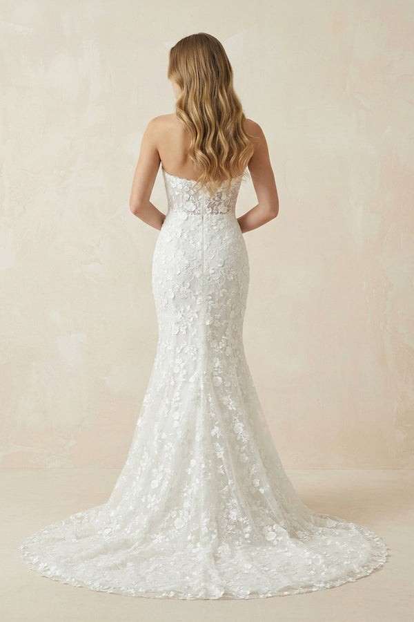 Mermaid Lace Sweetheart Wedding Dress - SHE IS ME Wedding Dresses