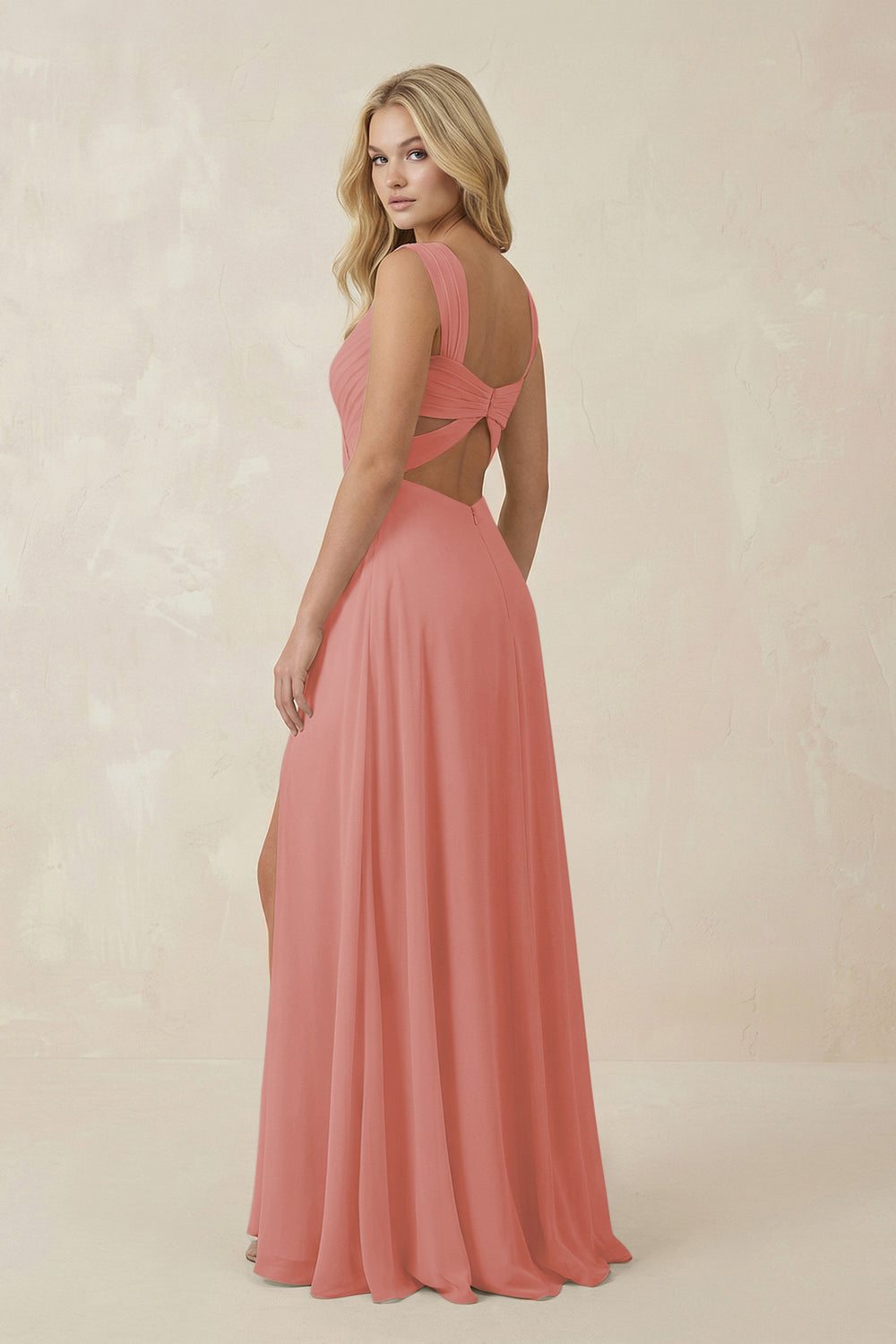 Sweetheart A-Line Chiffon Long Bridesmaid Dress in Mulberry