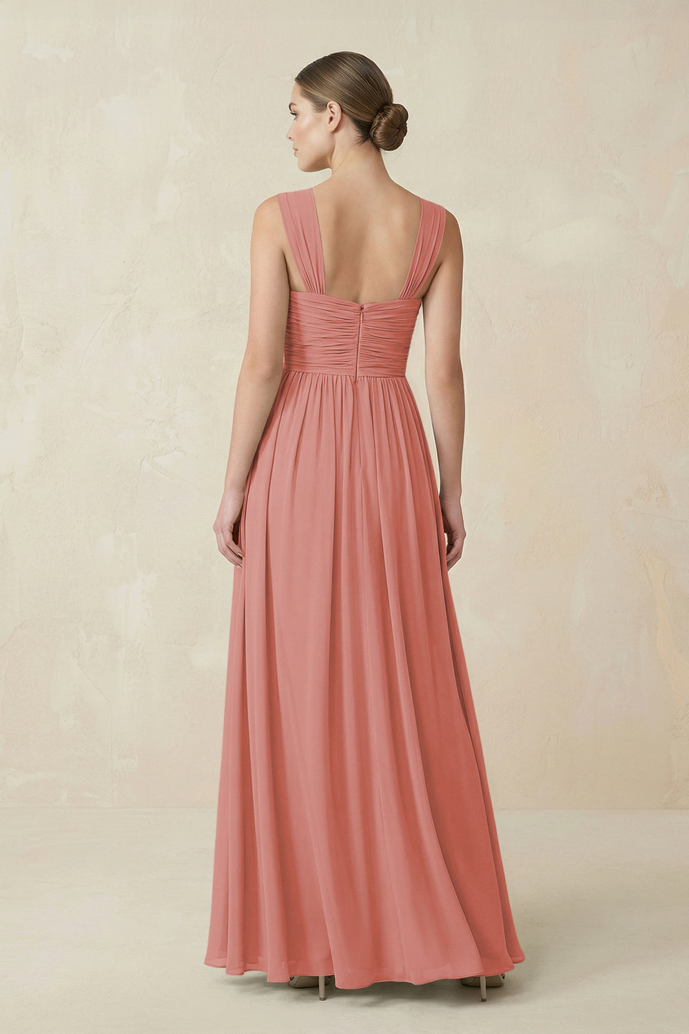 Sweetheart Pleated Chiffon A-Line Bridesmaid Dress in Mulberry