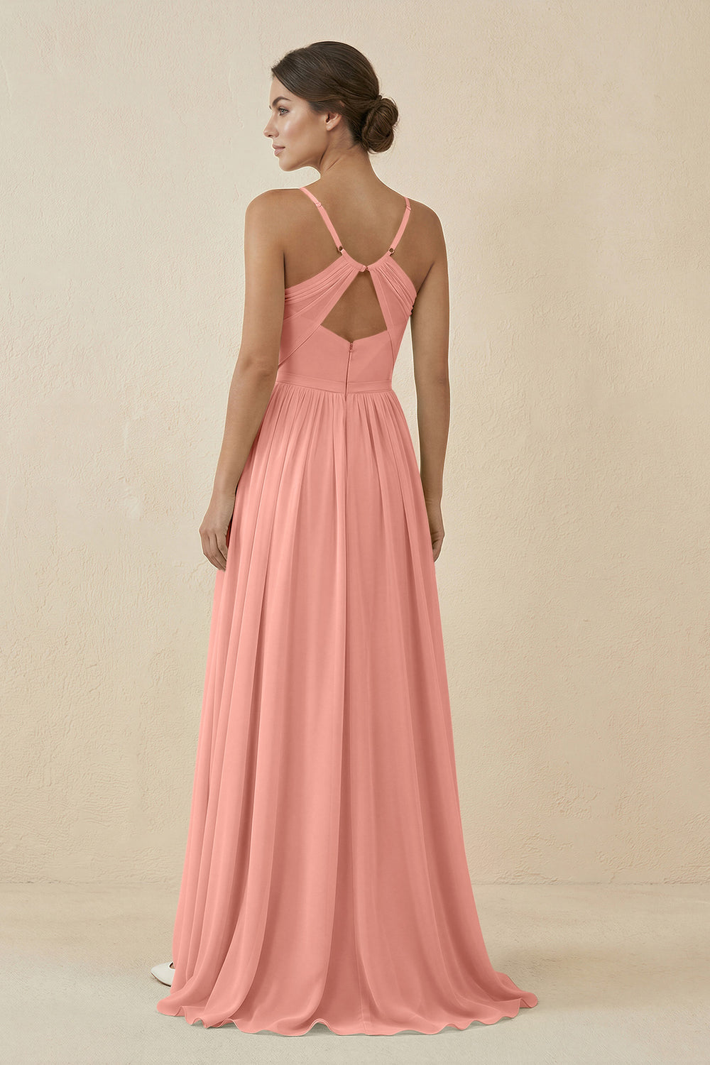 Sweetheart A-Line Chiffon Bridesmaid Dress in Rosette