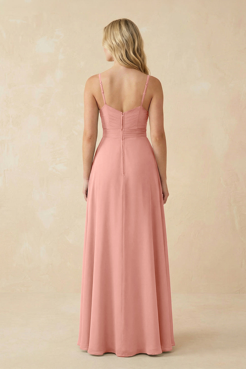 Sweetheart A-Line Pleated Chiffon Bridesmaid Dress in Rosette