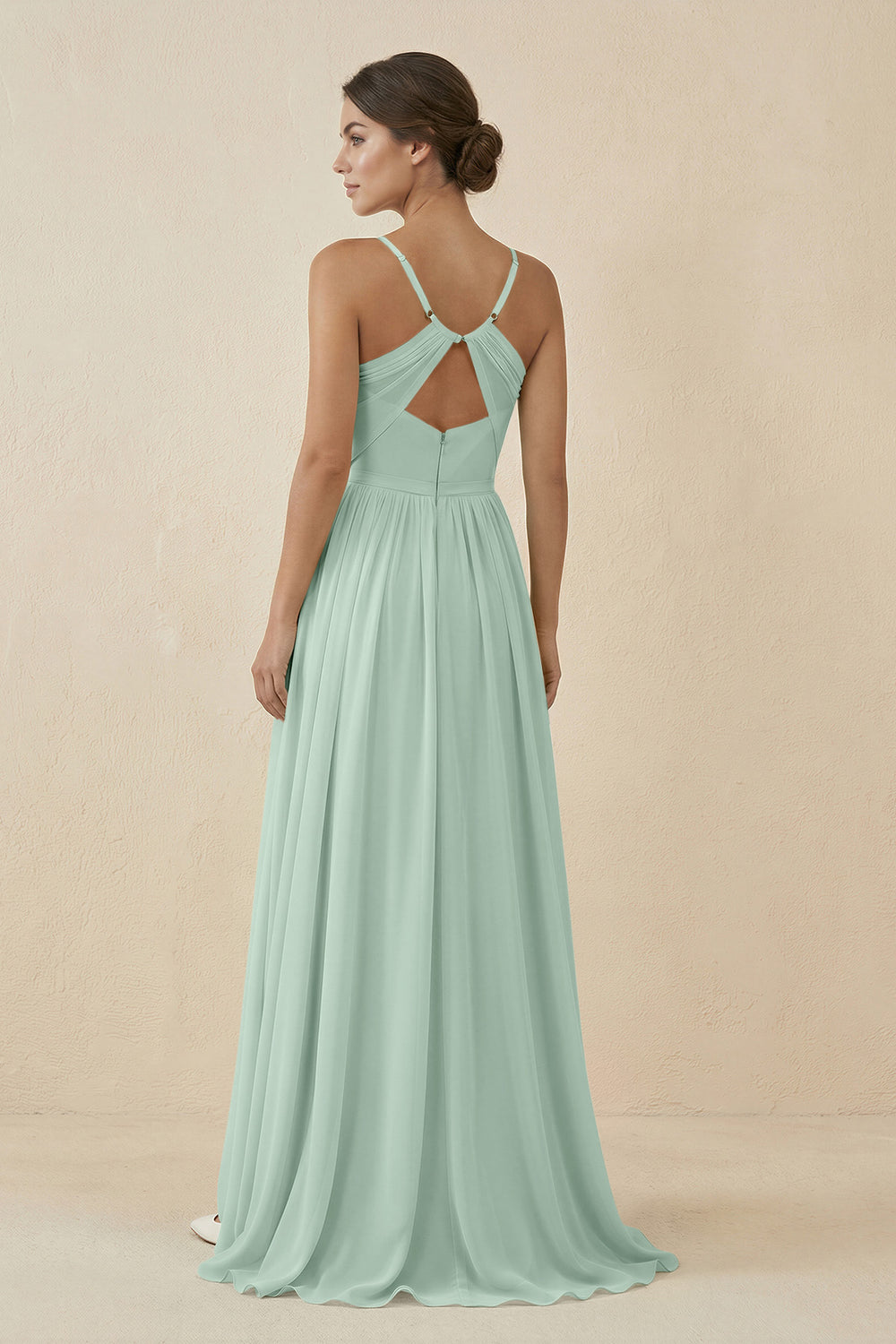 Sweetheart A-Line Chiffon Bridesmaid Dress in Sage
