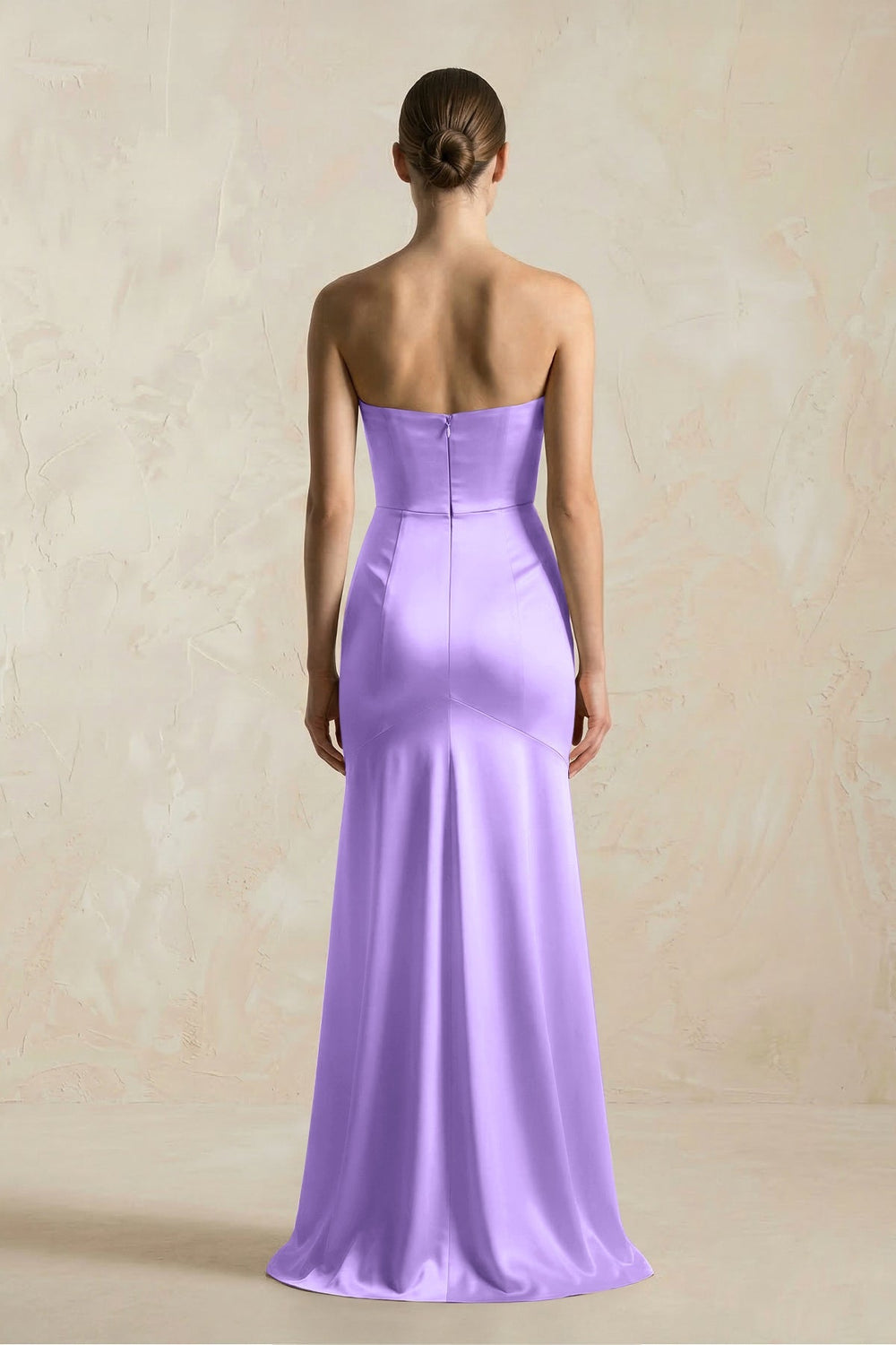 Sheath Sweetheart Corset Satin Bridesmaid Dress in Vintage Mauve - KISS BRIDAL Bridesmaid Dresses