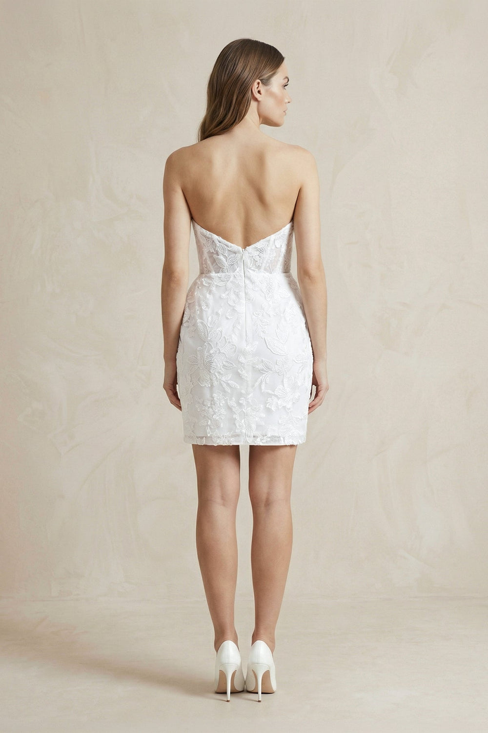 Sheath Sweetheart Lace Wedding Dresses - SHE IS ME Wedding Dresses