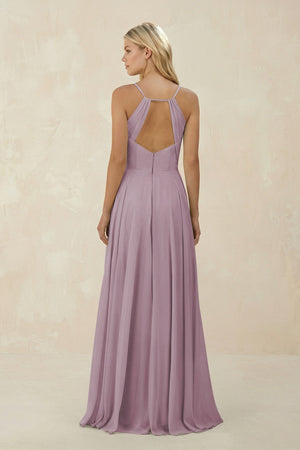 Spaghetti Strap A - Line Chiffon Bridesmaid Dress in Dusk - KISS BRIDAL Bridesmaid Dresses